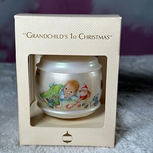 Vintage Hallmark Christmas Keepsake Ornament for Grandchild’s 1st Christmas 1983
